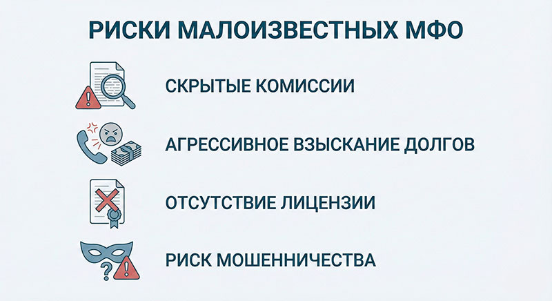 риски и минусы работы с неизвестными МФО