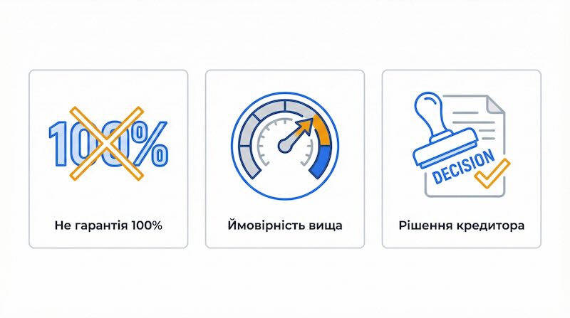 Що означає кредит без відмови: не 100% гарантія, а підвищена ймовірність