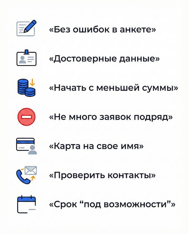 Как повысить вероятность одобрения кредита онлайн: чек-лист из 7 шагов